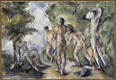Les baigneurs (Bañistas). Paul Cézanne. Lyon, Musée des Beaux Arts, dépôt du musée dOrsay. © service presse Rmn-Grand Palais (Musée dOrsay) / René-Gabriel Ojéda