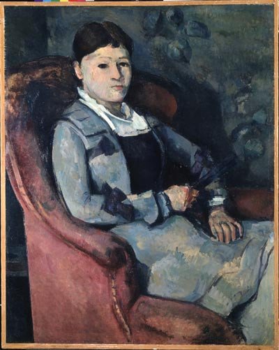 La femme de l'artiste dans un fauteuil (Madame Cézanne à l'éventail) Paul Cézanne. Zurich, Fondation E. G. Bührle Collection. J.-P. Kuhn, ISEA Zurich