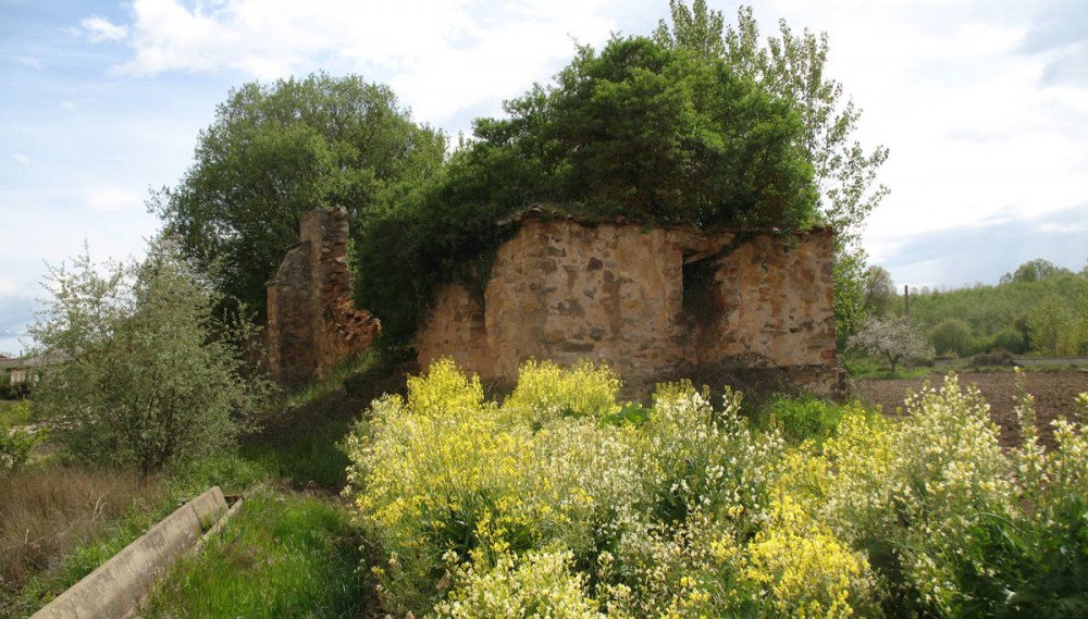Romántica imagen de los restos de la ermita del Cristo de Fontoria (León). guiarte.com