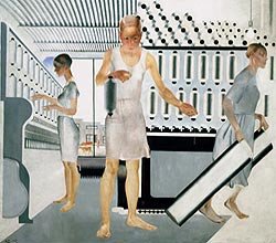 Las trabajadoras textiles, 1927. Aleksandr Deineka (Galería Estatal Tretyakov, Moscú)