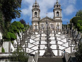 Santuario del Bom Jesús do Monte, en las afueras de Braga. Foto Guiarte Copyright