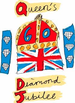 Logo del Diamond Jubilee, 60 Aniversario de la coronación de Isabel II