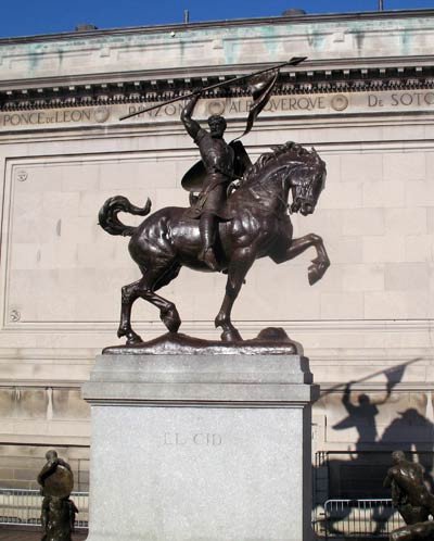 El Cid, un guerrero hispano de resonancias legendarias, en la Hispanic Society. Imagen de guiarte.com