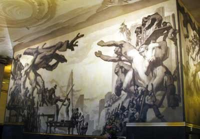 Uno de los murales de Sert, el el hall del Rockefeller Center, Nueva York. Guiarte.com Copyright