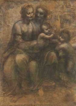 Así veía Leonardo el cuadro, hacia  el año 1500. © The National Gallery, Londres