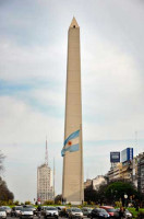 El Obelisco, en la Avenida 9 d...