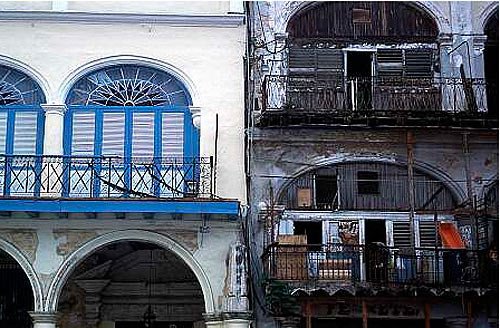 Antiguas edificaciones en la Habana. Imagen de Cécile Nirrengarten. UNESCO