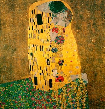 El beso, una de las más famosas obras de Klimt, en el Belvedere de Viena.