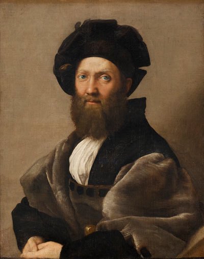 Retrato de Baldassare Castiglione. Rafael. 1514-1515